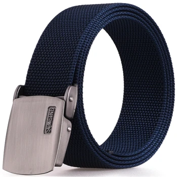 

Non-slip Buckle Easy Adjustable Mens Belt Nylon Military Style 1.5'' width/Length 125cm/Alloy buckle