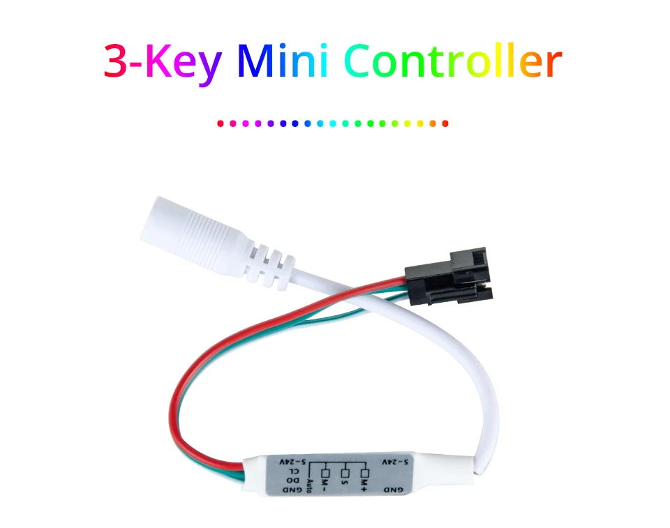 WS2811 5050 SMD Светодиодные ленты RGB ленты 30/60 светодиодный s/m Пиксели внешний 1 IC Управление 3 светодиодный s для детей от 1 года до 5 лет m AC/DC 12V 3key RF 14/17/21 ключ разъема стандарта ЕС и США