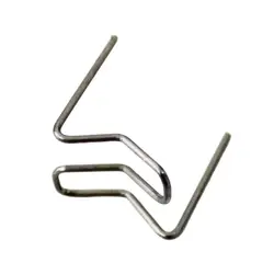 Agrafes à chaud incurvées à Double angle pour pare chocs en plastique de voiture, réparation de soudure, 100mm, 0.8 pièces 