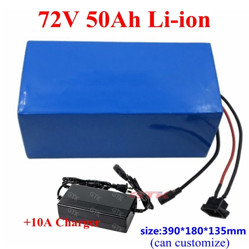 GTK Power 72В 50Ah литиевый литий ионный аккумулятор с bms 20S для 3500 Вт мотоциклетного