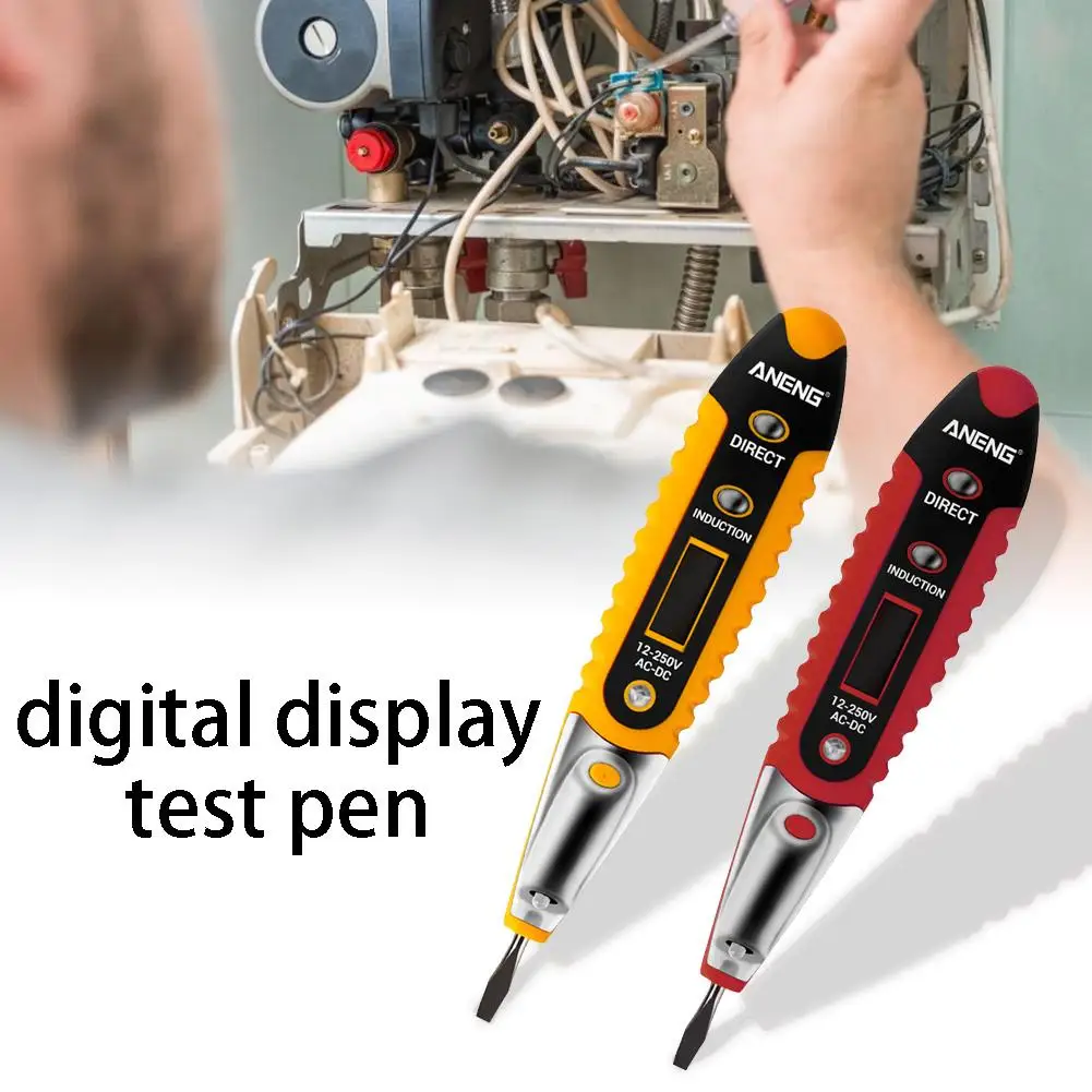 ANENG VD700 цифровой дисплей электрическая тестовая ручка Многофункциональный тестер ЖК-дисплей детектор напряжения 12-250 В для электрика