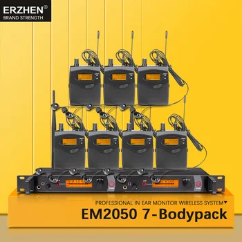 

EM2050 In Ear Monitor Wireless System SR2050 Double transmitter Monitoring 7 bodypack Professional for studio Stage Performance