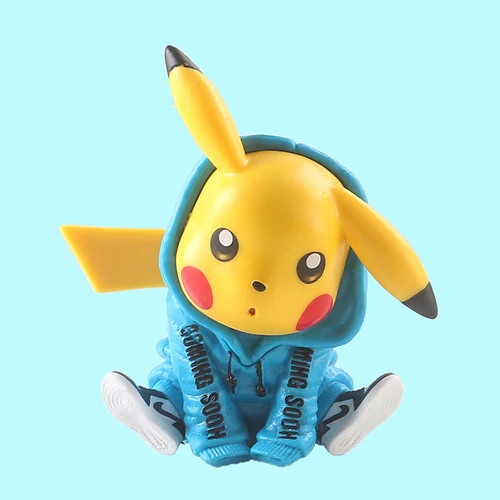 Pokemon Tipo Elétrico Pikachu, Figura De Ação Realista Com Roupas Fashion,  Presente De Aniversário - Figuras De Ação - AliExpress