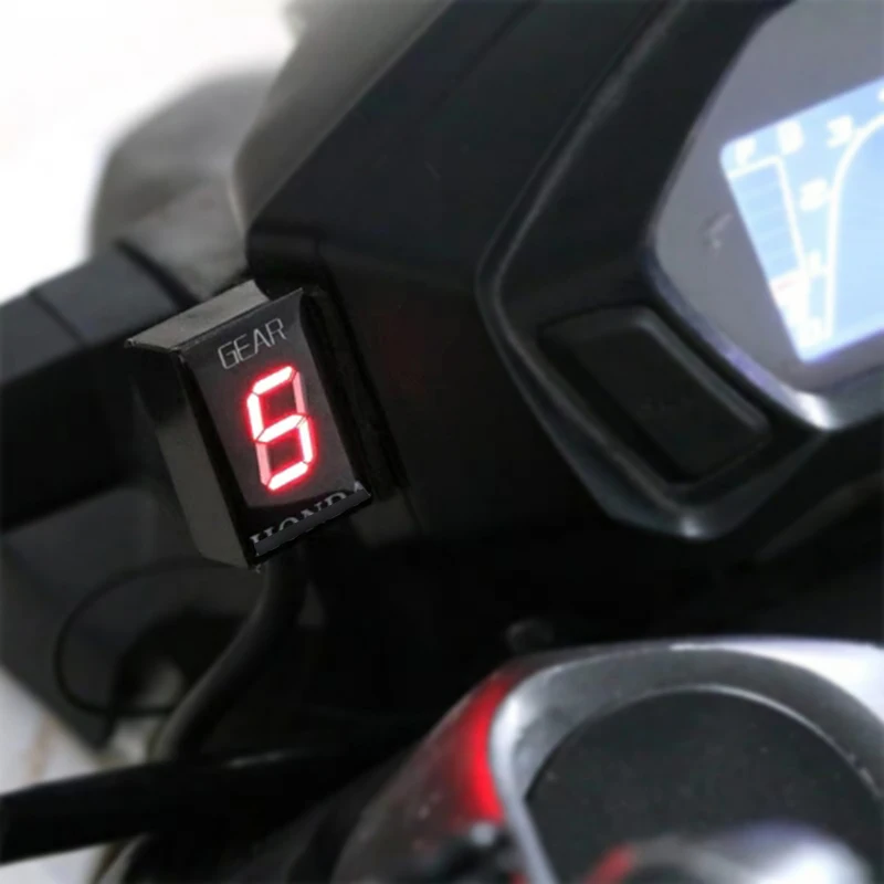 Мотоцикл шестерни индикатор Hornet CB400 CB600F CB650F CB500X CBR1000RR CBR600F светодиодный цифровой дисплей индикатор ЭБУ штекер крепление