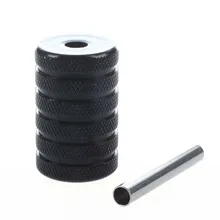 2 шт. 30 мм черный алюминиевый сплав рукоятка для татуировки пулемет поставка ручка ручки трубки с задней стволовой пистолет трубка