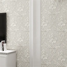 

10m Non-woven Wallpaper Damascus Luxury Wall paper Bedroom Dining Living Room Wall Sticker Modern Wallpaper 3D Home Decoration