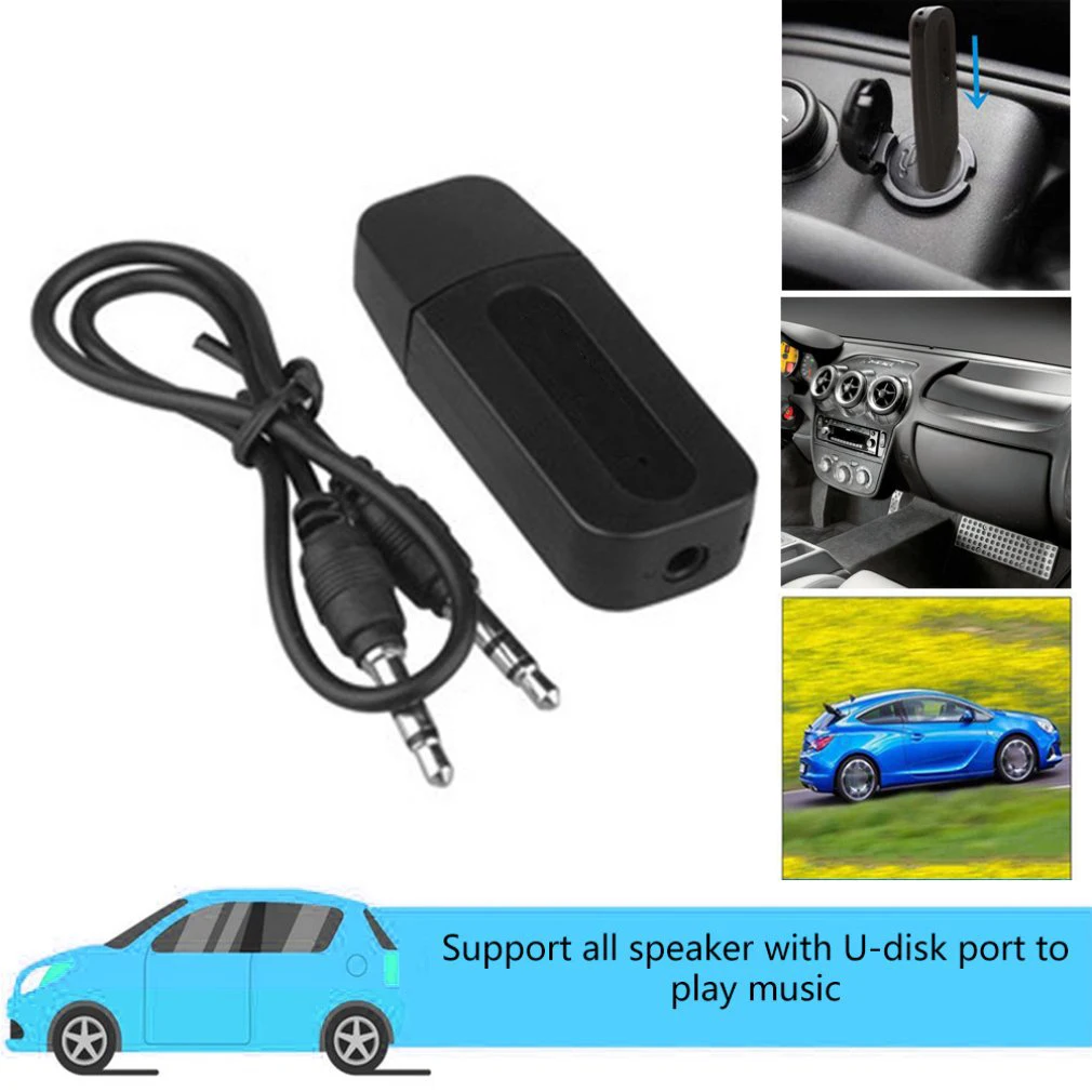 3 5 мм разъем USB Bluetooth-совместимый AUX беспроводной автомобильный аудиоприемник A2DP