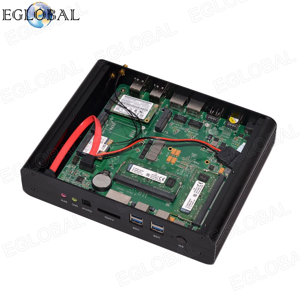 Игровой мини ПК Intel Nuc Core I7 4500U 16 Гб ОЗУ 128 ГБ SDD 1 ТБ HDD безвентиляторный поддержка