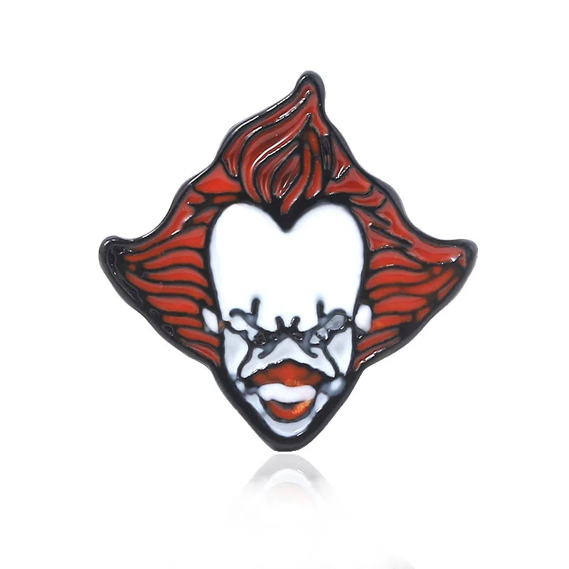 Фильм ужасов стивен кинг это брошь булавки это роль Pennywise фигура корабль эмаль значок булавки для детей хэллоуин подарки ювелирные изделия - Окраска металла: X308-1