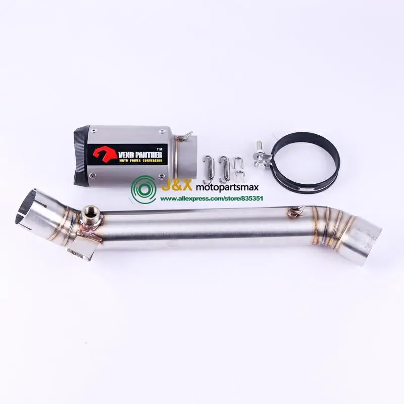 Полная система выхлопных газов мотоцикла глушитель спуск средняя труба