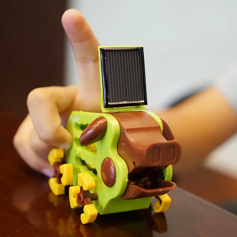 

Taiwan Po Workers Solar Boar Children Popularization of Science Educational Toy Animal Model Assembled Electric Toys