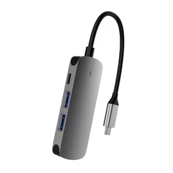 4 em 1 usb tipo c para hdmi compatível pd splitter hub usb3.0/2.0 USB C 4k 5gbps