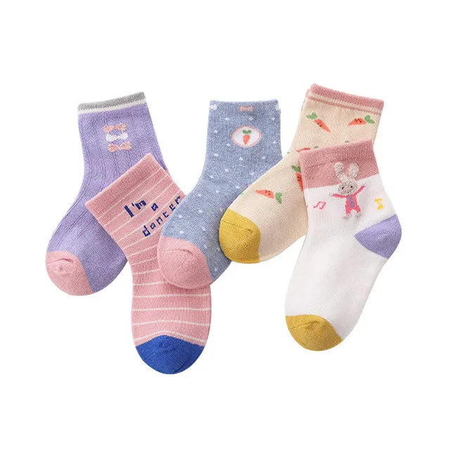 A1008 5 pairs/Lot Autumn Winter New Kids Cotton socks.Boy,Girl,Baby,Infant fashion stripe Cartoon sports socks,For Children gifts CN - Цвет: A1008