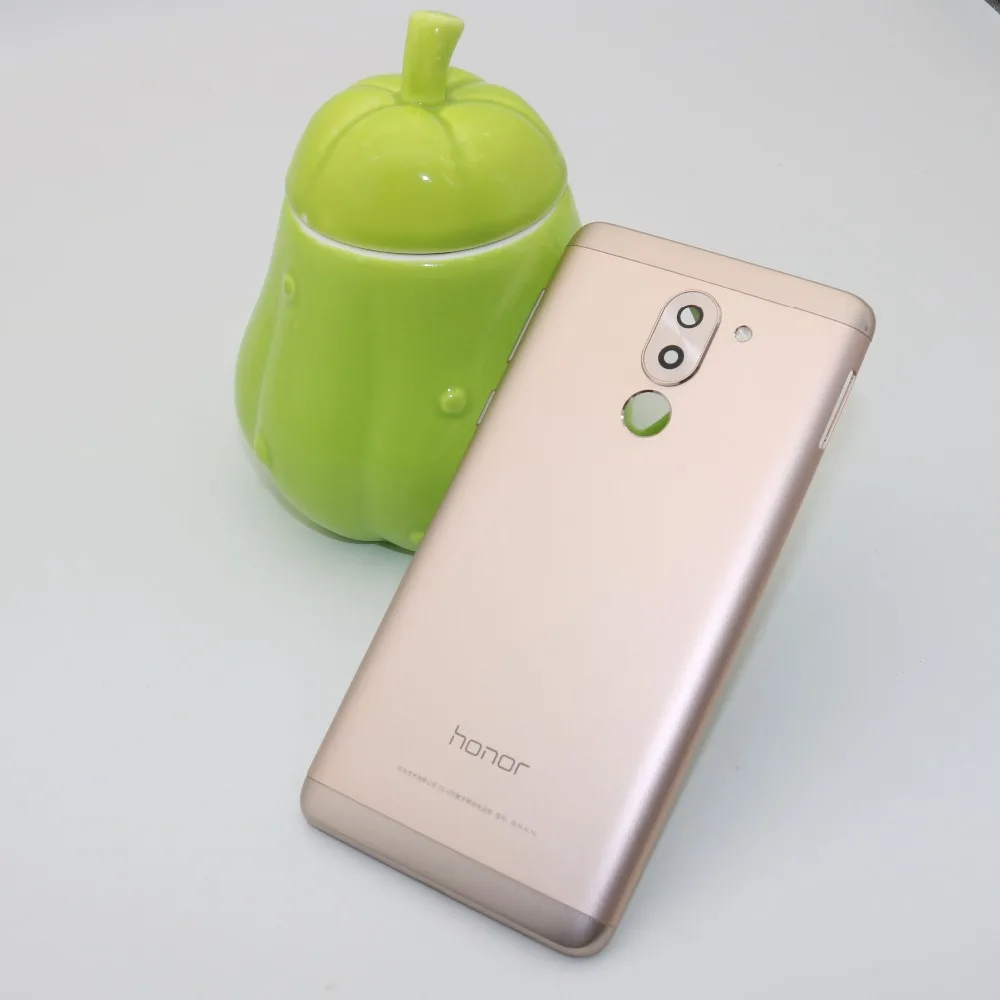 Чехол на заднюю крышку батарейного отсека для huawei Honor 6X+ объектив камеры+ Кнопки громкости питания+ гибкий кабель для сенсорного датчика ID Finger Key