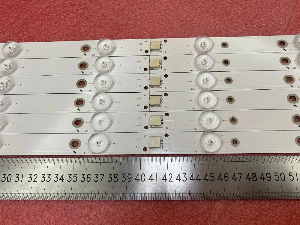 Комплект 12 шт. светодиодный подсветка полосы для 50PUH6400 50PUF6061 500TT67 V2 500TT68 V2 CL-2K15-D2P5-500-D612-V1 R L