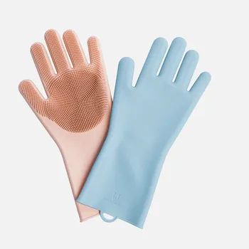 

JotunJudy Silicone Cleaning Gloves Environmental Protection And Heat Insulation Multi-functional Gloves 2colors