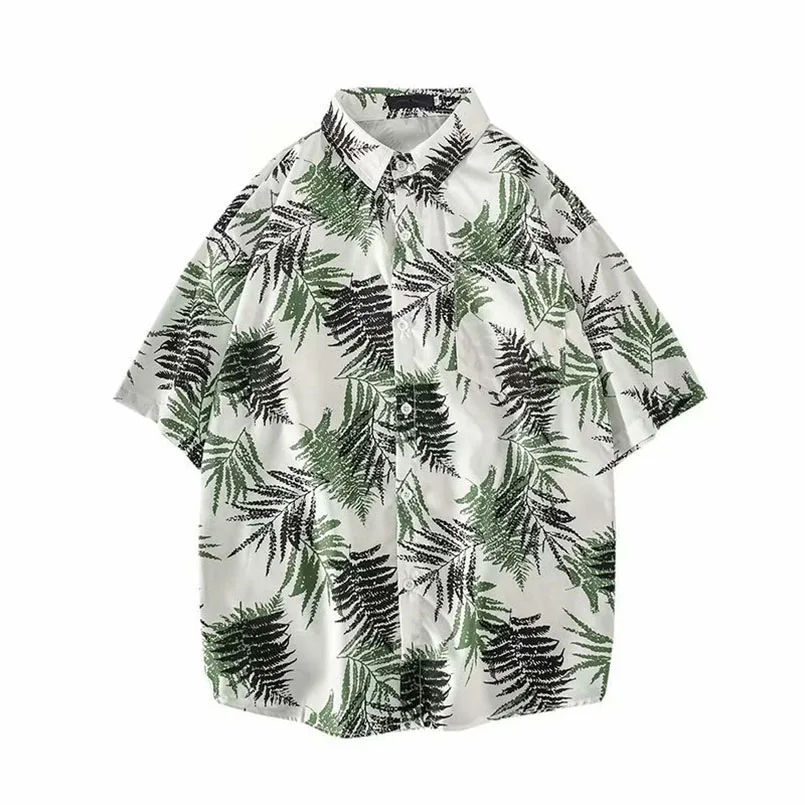 Hawaii Beach Shirt Men Quick Dry Summer Short Sleeve Male Print Casual Shirts Floral Loose Korean Clothing 2025 Vintage 3