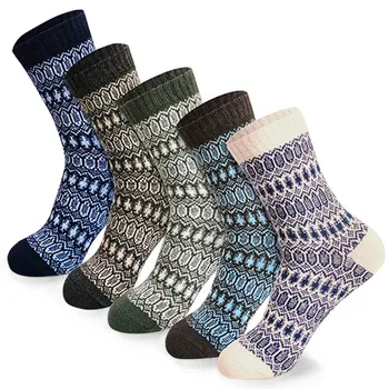 

Women Socks 2020 Cold Weather Vintage Soft Warm Socks Thick Knit Tube Socks Autumn Winter Christmas Gift Calcetines Mujer