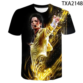 

2020 new summer casual men's T-shirt 3D Plaid Harajuku top 3D spiral T-shirt o-collar Michael Jackson print men's 3D T-shirt 6XL