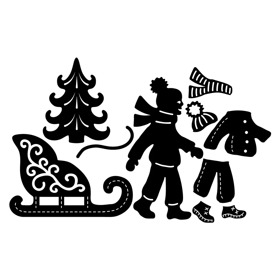 Kokorosa металлические Вырубные штампы Merry Christmas DIY Выгравированные штампы изготовление бумажных карточек Скрапбукинг тиснение Новинка