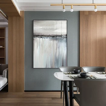 

Minimalism Abstract Gray Sailing Boat Reflection Poster Print Canvas PaintingNordic Picture Living Room Home Decoration Sticker