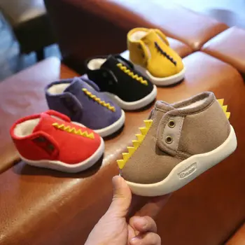 

2019 Autumn Winter Baby Soft Crib Sole Warm Snow Boots Toddler Newborn Girls Boy Anti-slip Shoes 10-36Months