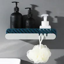 Бесследная пластиковая угловая стойка для хранения, органайзер для ванной, кухни, душевая полка, держатель для шампуня, декоративные инструменты для ванной комнаты