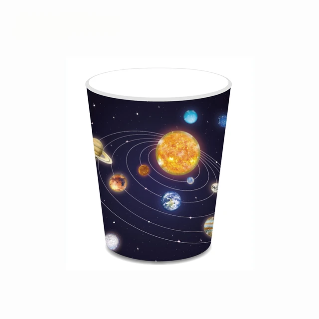 Kids Custom Solar System Space Straw Cup With Name / Personalized Outer  Space Birthday Cup Rocket Ship Planets Tableware Party Supplies 