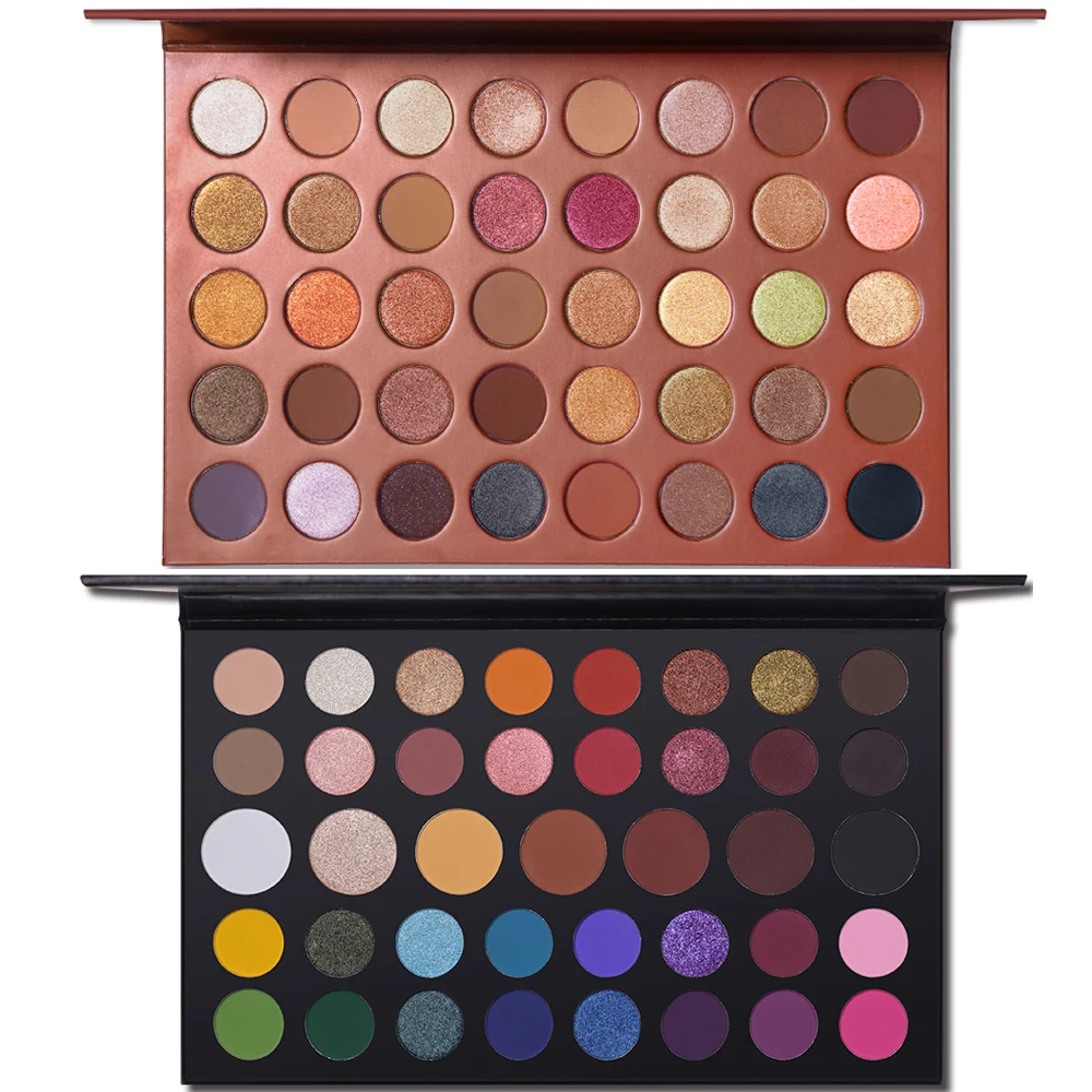 

UCANBE 2pcs/lot Artist Eye Shadow Palette Makeup Set 40 Colors Bronzer Matte Shimmer Glitter Eyeshadow Pigment Metallic Makeup