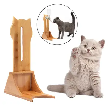 

Pet Water Feeder Wood Rack Drinking Fountains Accessories Water Dispenser Drinking Water Hanging Cat Dog Kettle Pet Supplies 20E