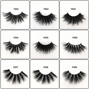 

30 boxes/lot25mm chemical fiber 3D false eyelashes thick eyelashes multi false eyelashes