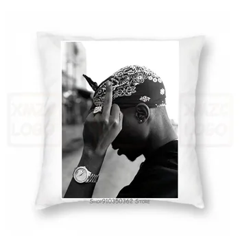 

2Pac Pillow case Tupac Shakur Rap Hip Hop Tee Adult Black Tee New Women Men