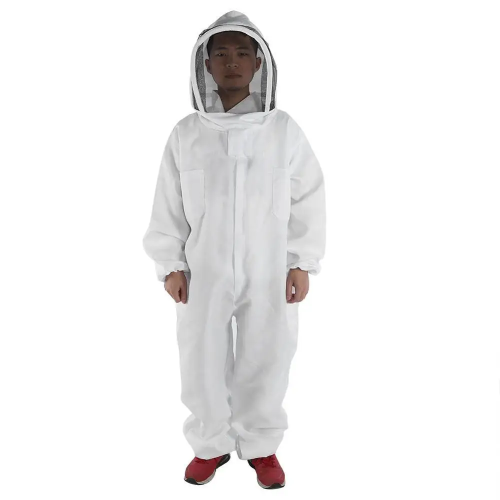 Cotton Full Body Beekeeping Clothing Veil Hood Hat Clothes Jacket Protective Beekeeping Suit Beekeepers Bee Suit Equipment