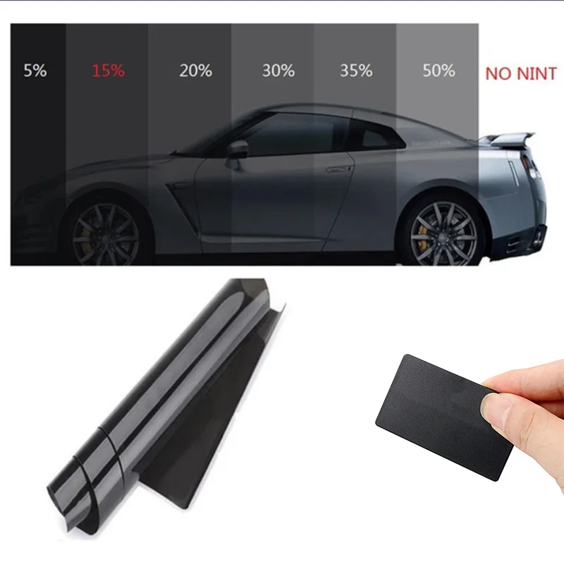 300X50 см 5% LVT Pro Автомобильная домашняя Тонирующая пленка для окон, черный рулон, домашнее стекло