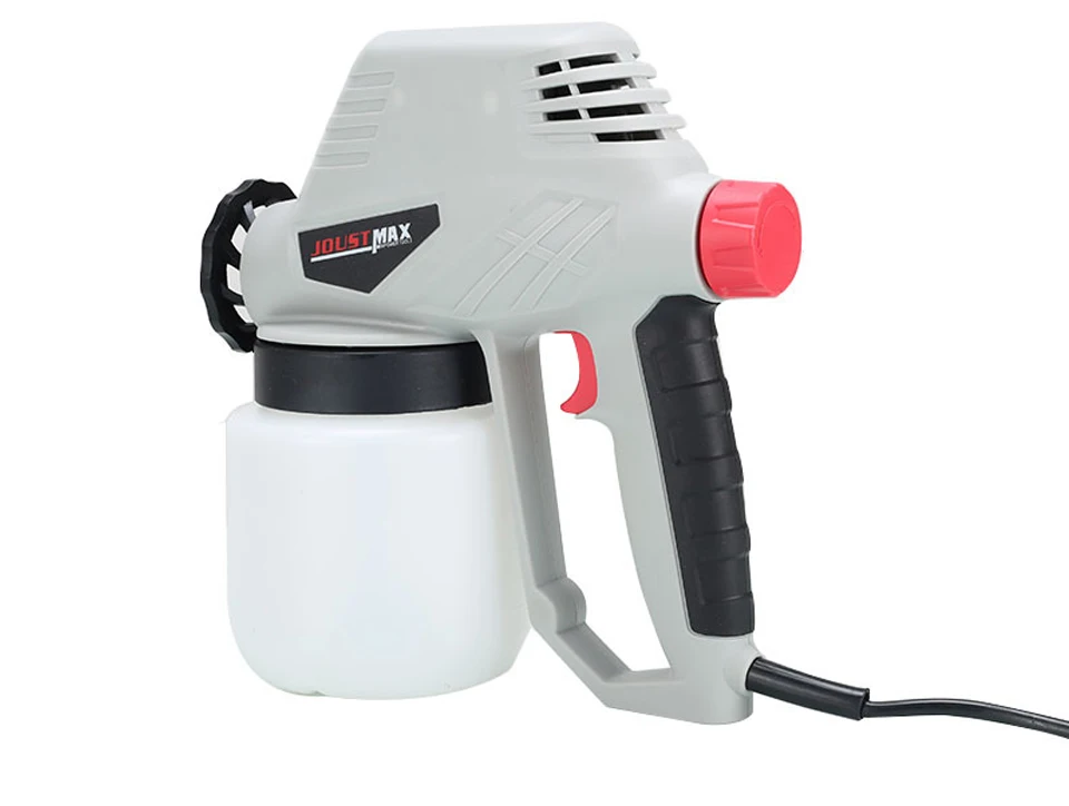 800ml Detachable Adjustable Flow Handheld Electric Paint Spray Gun High Atomizing Spray Paint Tool 2 Style Nozzle