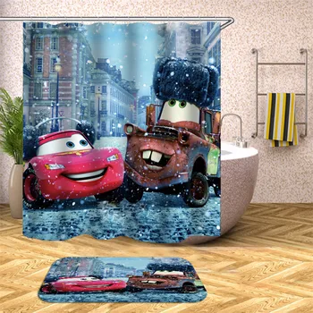 

3d waterproof fabric polyester shower curtain sea mermaid landscape flower style bathroom decoration accessories bath screen