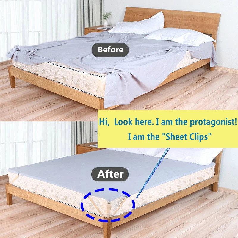 4pcs/2pcs Elastic Bed Sheet Clips Mattress Cover Blankets Holder Home OrganiJB 