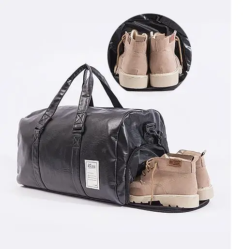 Новая дорожная сумка мужская сумка для фитнеса водонепроницаемая сумка PU спортивная мужская сумка дорожная сумка