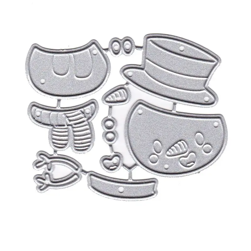 

Cute Christmas Snowman Metal Cutting Dies Stencil DIY Scrapbooking Album Stamp
