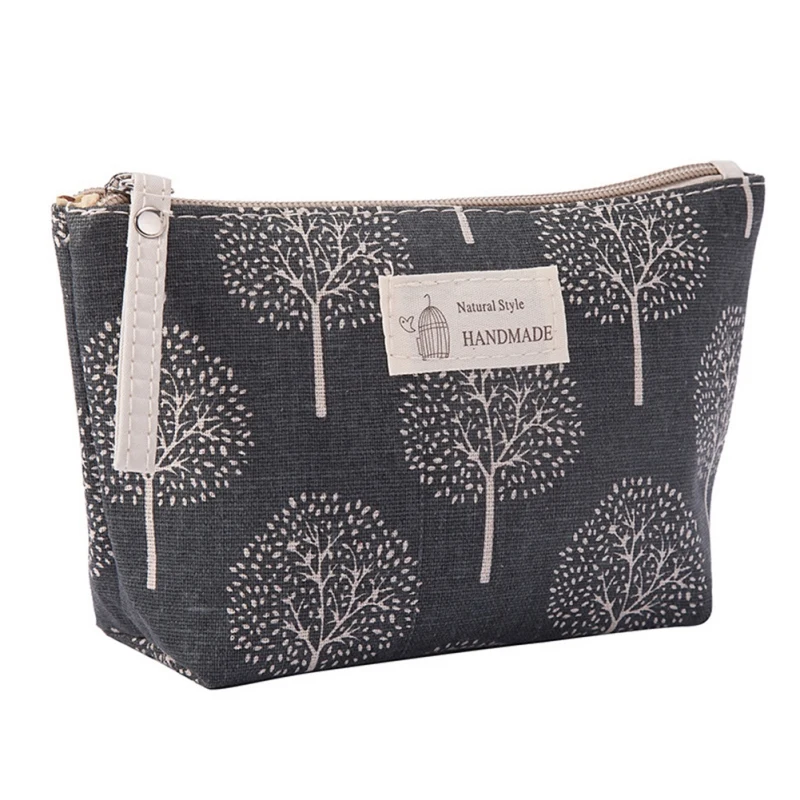 F New Multifunctional Home Bag Durable Fabric Zipper Purse Cartoon Pattern Cosmetic Storage Bag Changes Card Bag - Цвет: F