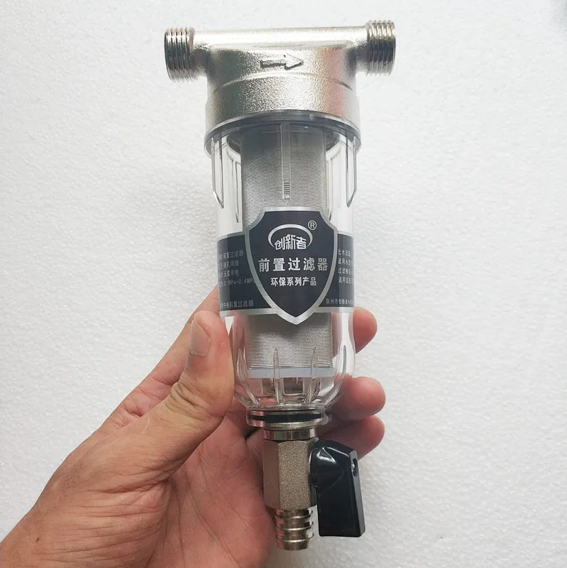 

Front water filter 1/2" 40 micron Precision filtering 316 stainless steel water filters for whole house faucet in the kitchen