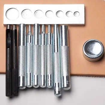 

11 pcs set Handmade snap rivet gas hole denim button strap punch prong snap button buckle tools set Metal Buttons Tool Button