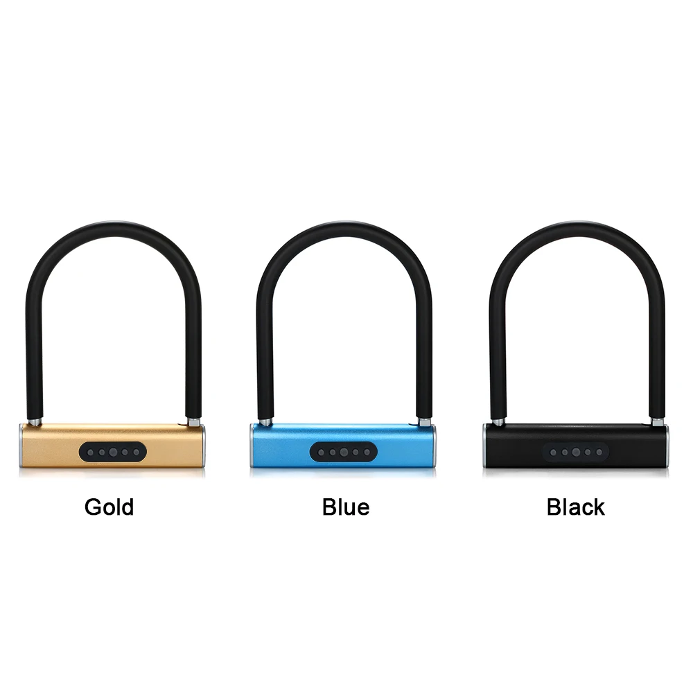 На батарейках BT Smart Keyless u-тип дверной замок приложение/клавиатура пароль разблокировка Противоугонный замок для велосипедов мотоциклов
