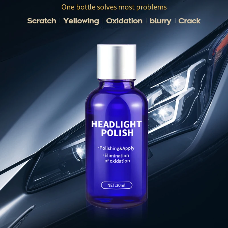 

10ML Car Headlight Restoration Kit Repair Renewal Coating Headlight Anti Scratch Liquid Headlamp Polish Retreading Agent Spray