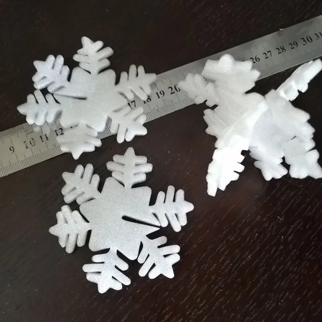 10pcs/lot 75mm Diy Christmas Snowflakes Foam Snowflakes Ornaments For Home  Decor Festival Christmas Party Decorations Kids Gifts - Artificial Snow &  Snowflakes - AliExpress