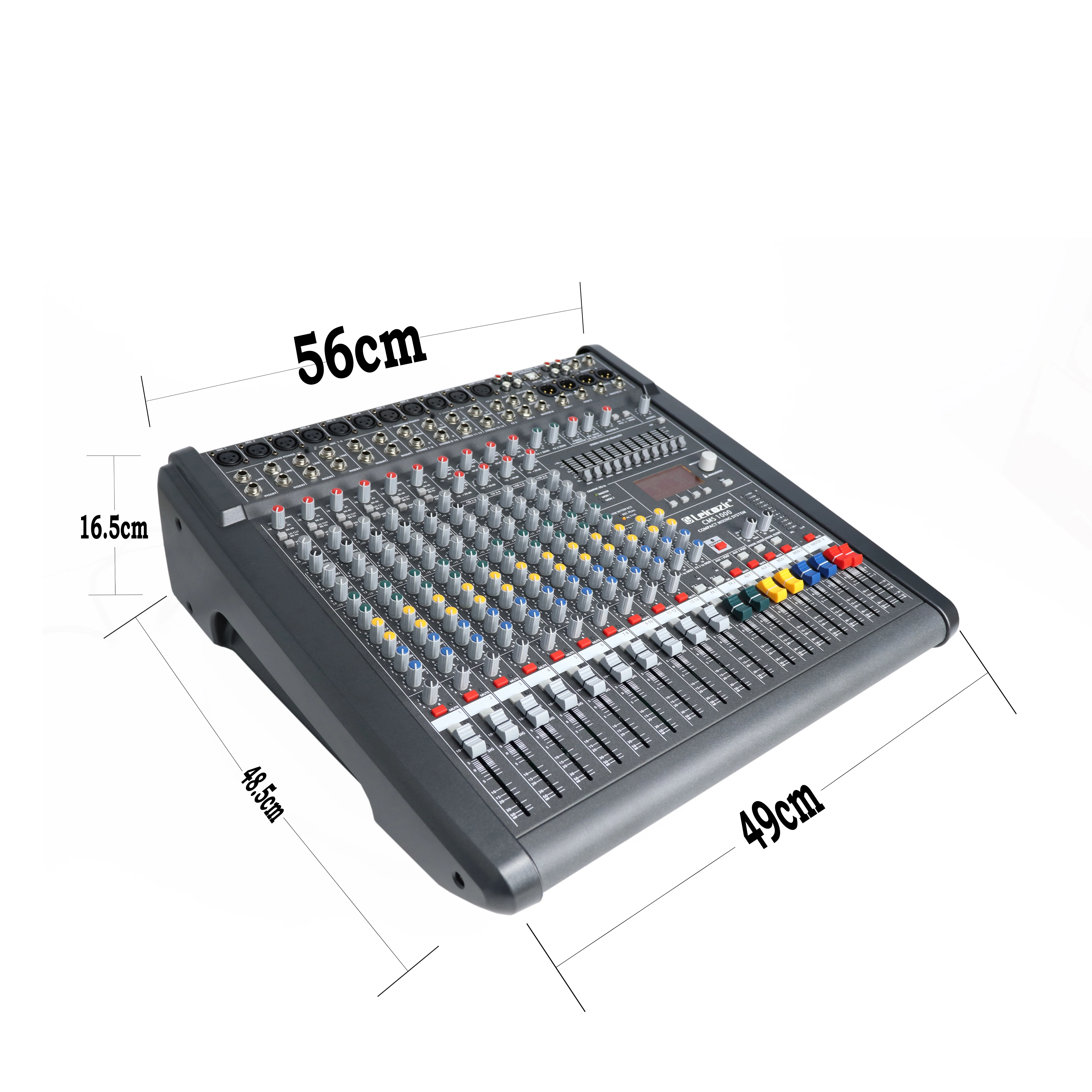 Leicozic PM1000-3/CMS1000-3 Профессиональный микшерный пульт аудио микшер усилитель 1000 Вт* 2 миксеры 48 В phantom