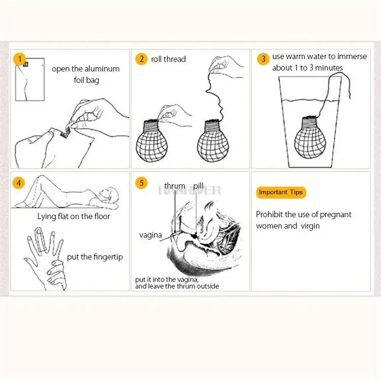 Description Picture 5 of item10/20 pieces of cotton detoxification tampon medicinal cleaning pearl Chinese medicine female vagina treatment