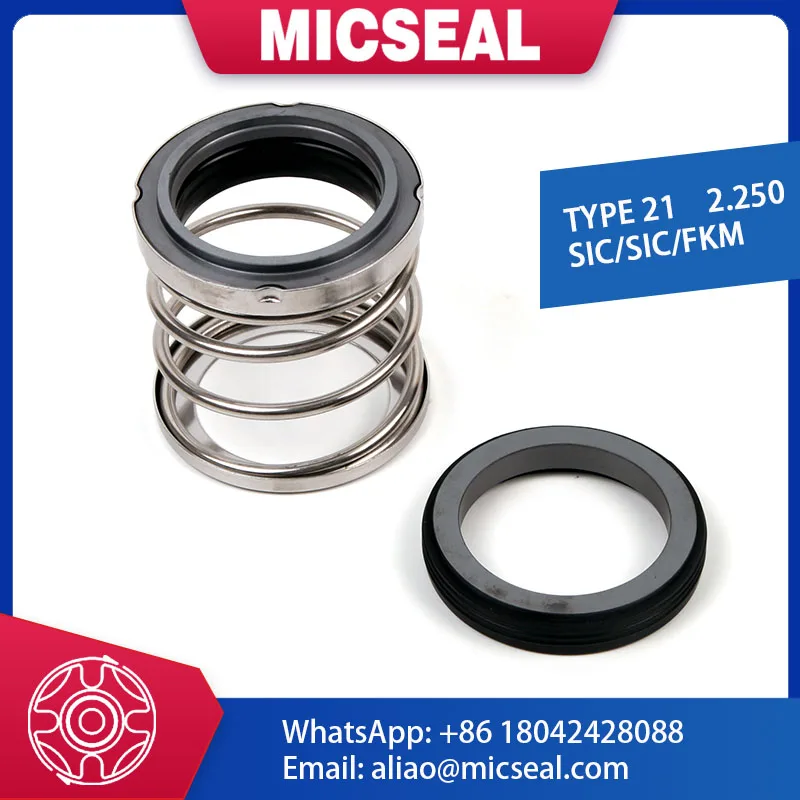 Mechanical Seal Type 21 2.250" SIC/SIC/FKM to replace John Crane T21seal keychainseal