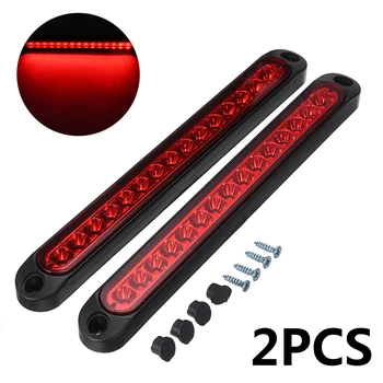 

2pcs 10-30V 25cm Car Tail Rear Red LED Lamp Third Brake Light Bar For Truck Lorry Pickup RVs Boat Trailers