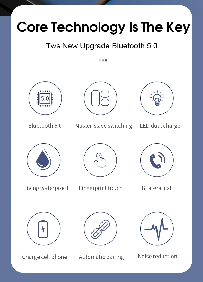 Bluetooth V5.0, беспроводные наушники, стерео Спортивные Беспроводные наушники, наушники, гарнитура, 3500 мАч, мощность для iPhone, Xiaomi